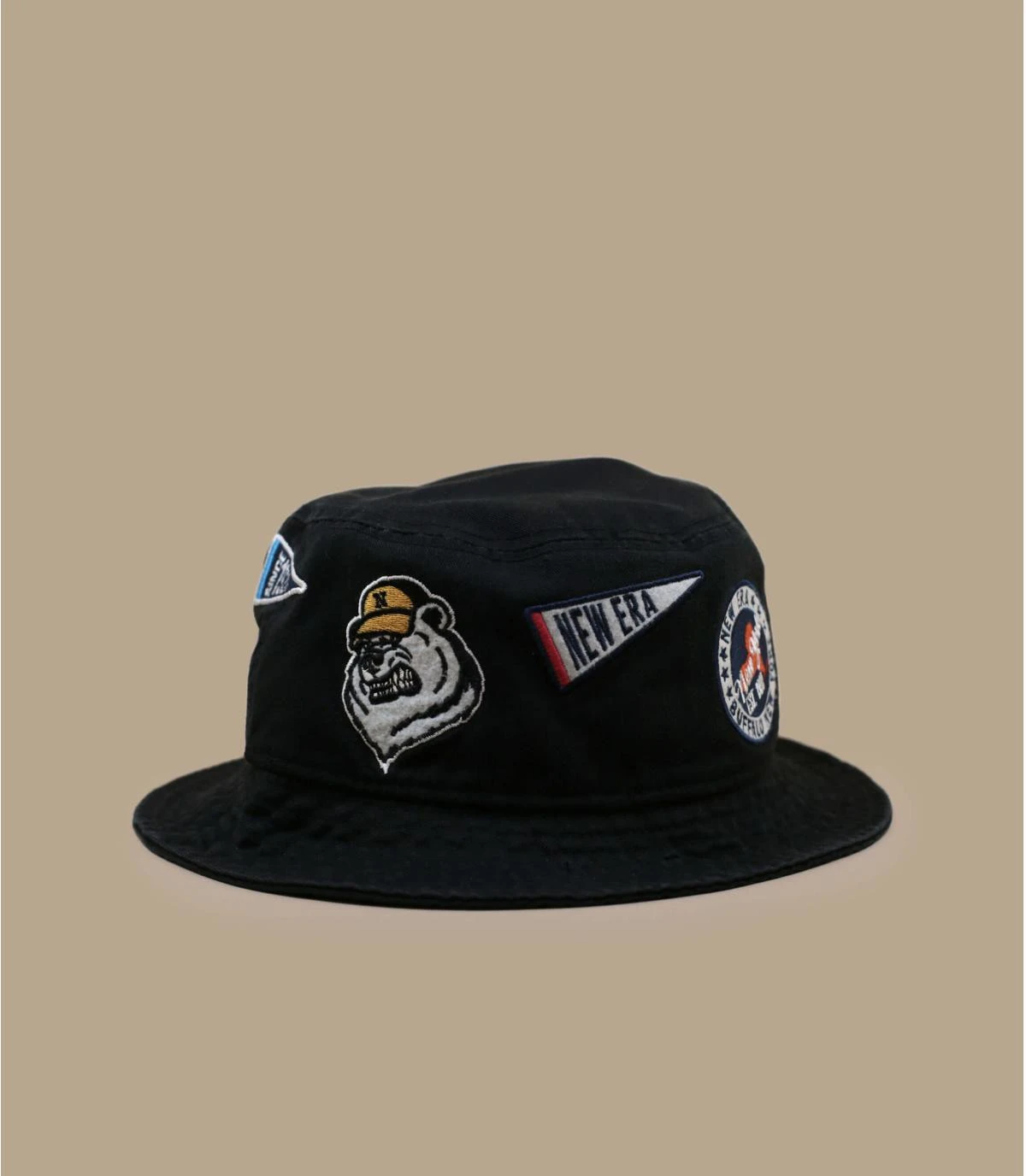 NEW ERA All Over Patch Bucket Black – Image 2