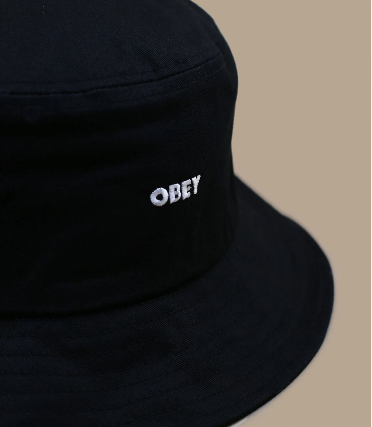 OBEY Bold Twill Bucket Black – Image 2