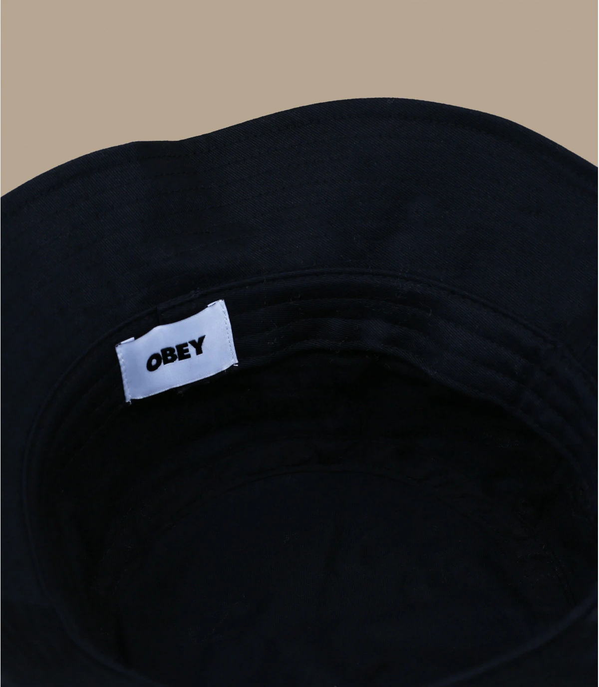 OBEY Bold Twill Bucket Black – Image 3