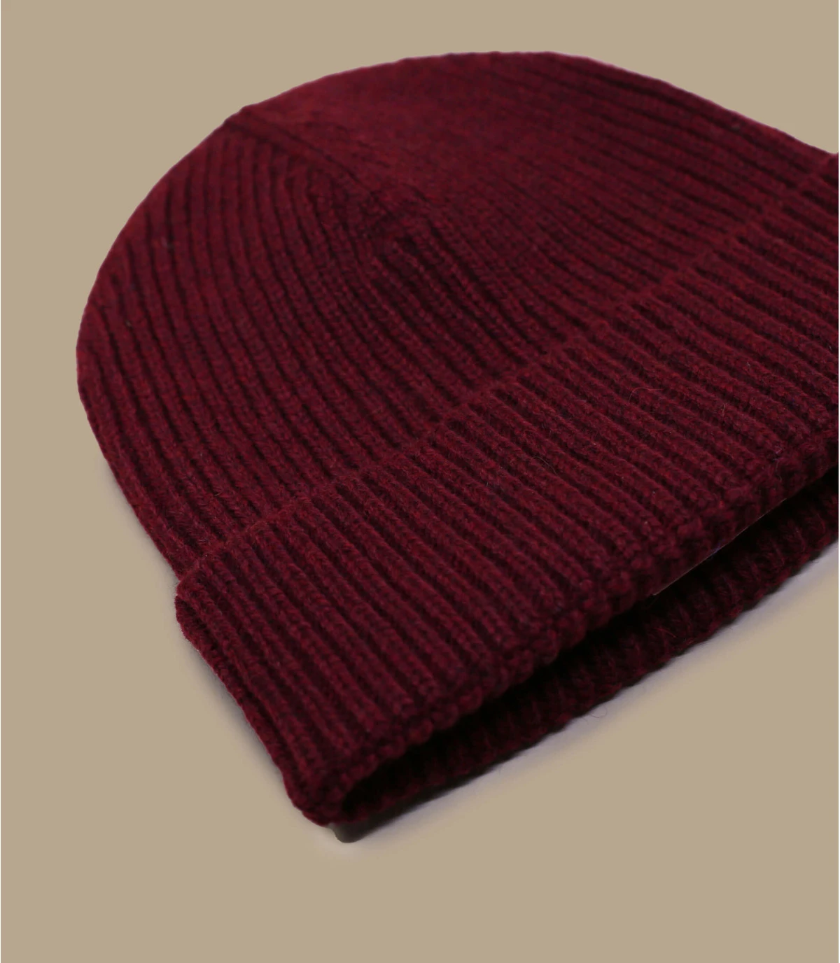 Bonnet Fabriqué En France Laine Recyclée Bordeaux – Image 3