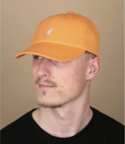 Kangol Casquette Washed Baseball Papaya Milk