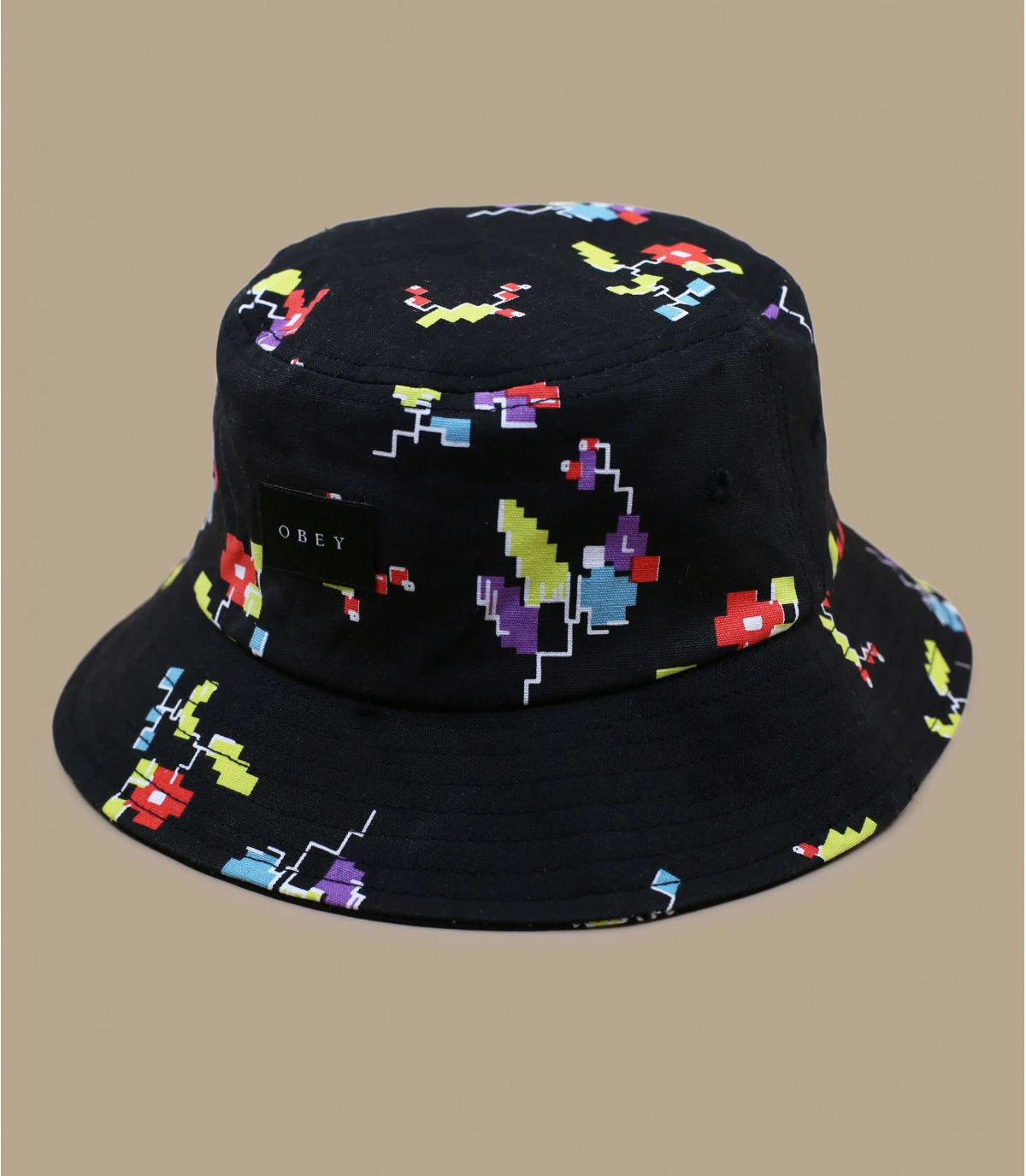 OBEY Digital Floral Bucket Black – Image 2
