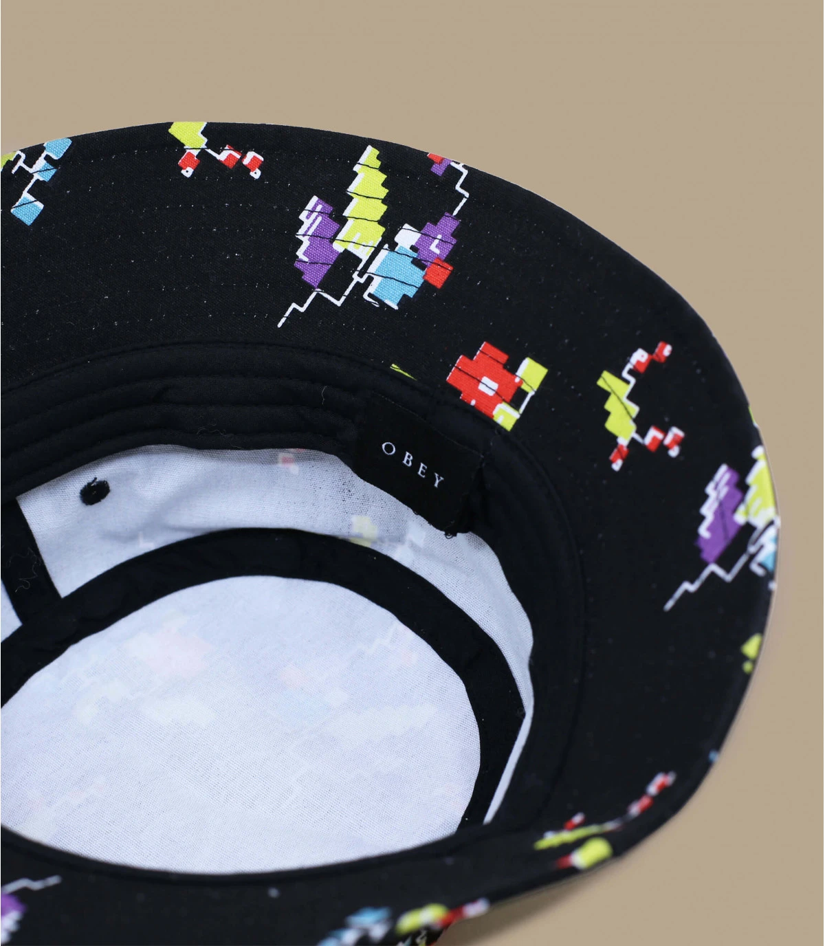 OBEY Digital Floral Bucket Black – Image 4