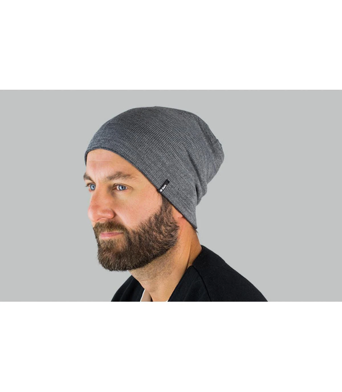 Barts Eclipse Beanie Reversible Dark Heather – Image 4