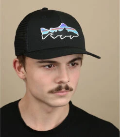 Patagonia Fitz Roy Trout Trucker Black