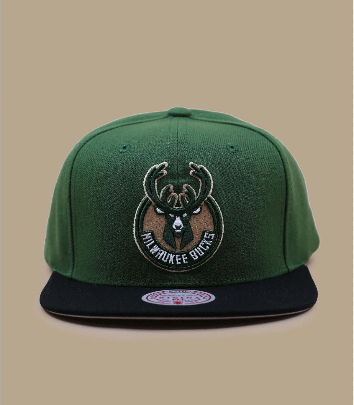 Mitchell & Ness NBA Core Basic Snapback Bucks – Image 2