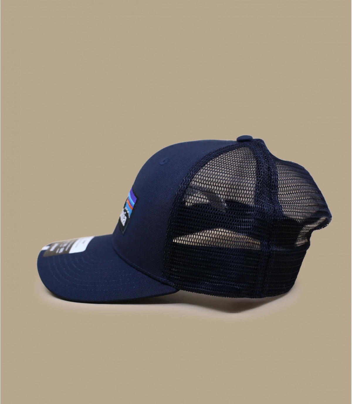 Patagonia P6 Logo Trucker Hat Navy Blue – Image 2