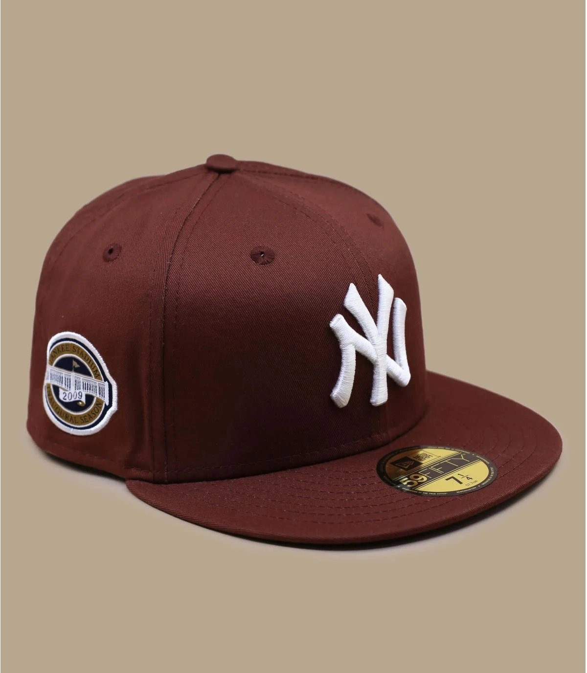 NEW ERA Patch 59Fifty NY Walnut Brown â Image 2