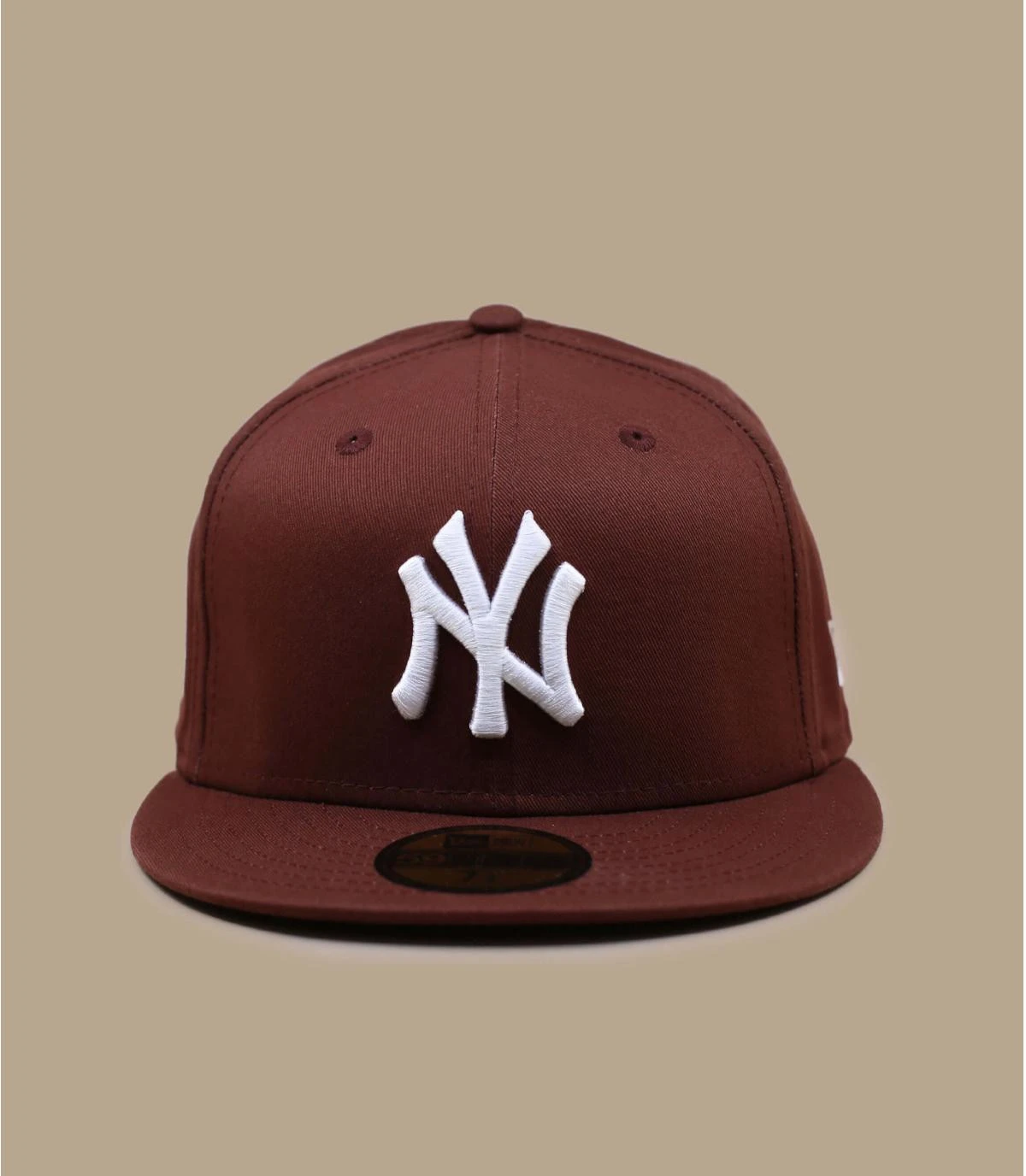 NEW ERA Patch 59Fifty NY Walnut Brown â Image 3
