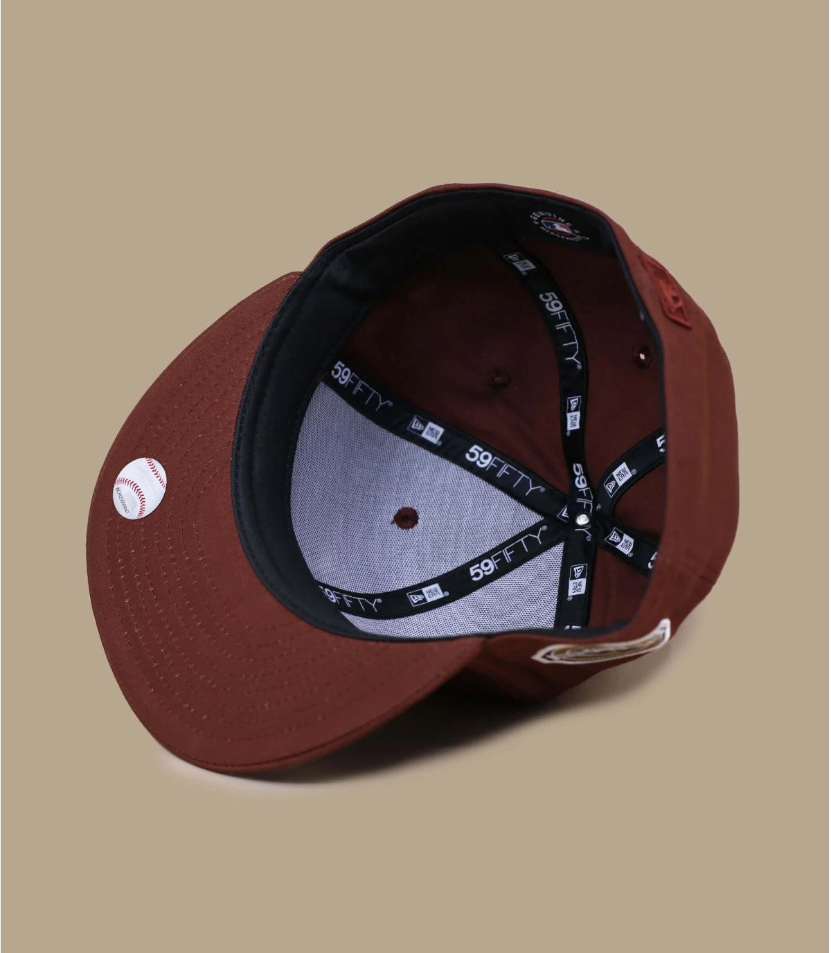 NEW ERA Patch 59Fifty NY Walnut Brown â Image 6
