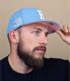 NEW ERA Side Patch 5950 Boston Red Sox Sky Pink