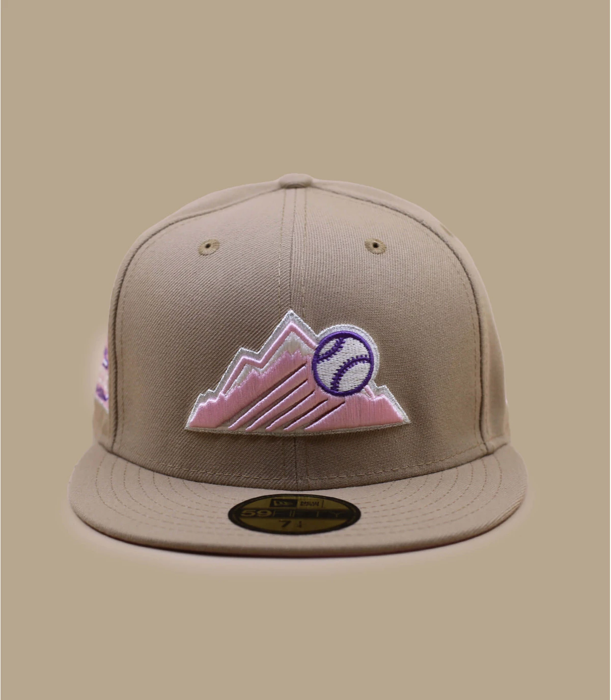 NEW ERA Side Patch 5950 Colorado Rockies Camel Pink â Image 2
