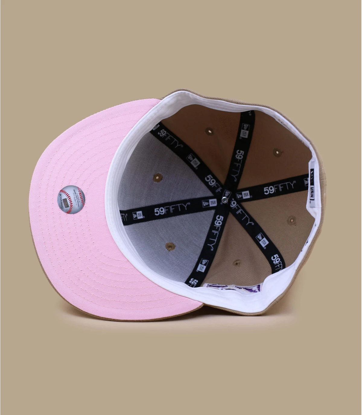 NEW ERA Side Patch 5950 Colorado Rockies Camel Pink â Image 4
