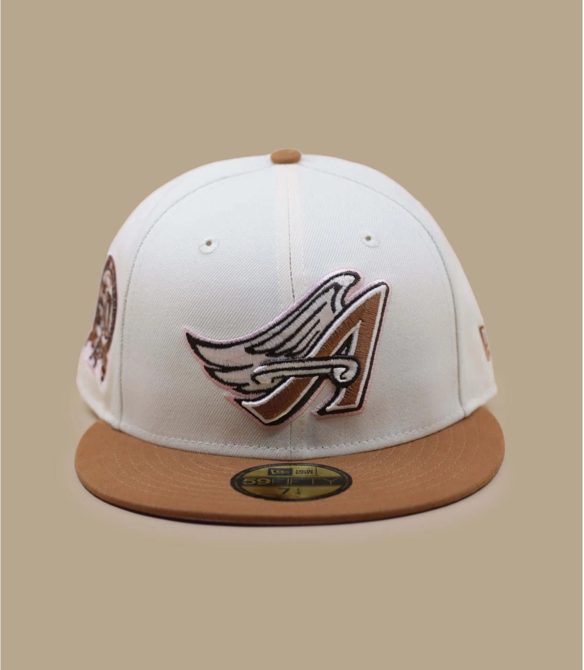 NEW ERA Side Patch 59Fifty Anaheim Angels Bronze Chrome Brown Pink â Image 2