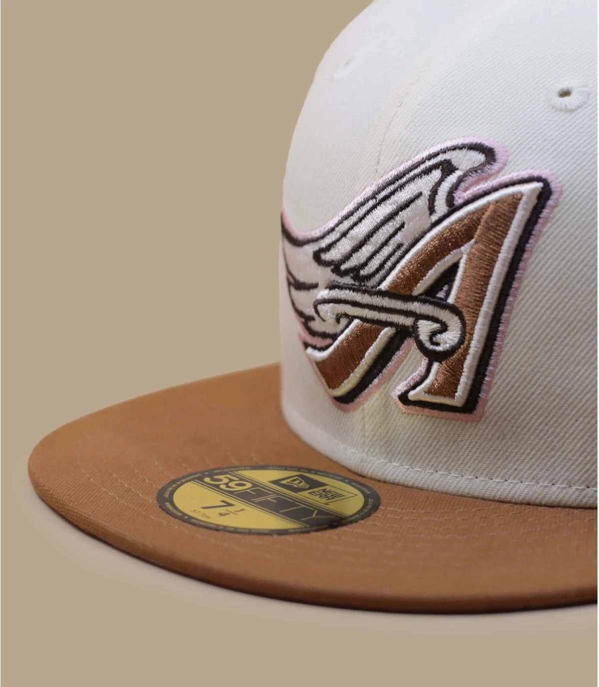 NEW ERA Side Patch 59Fifty Anaheim Angels Bronze Chrome Brown Pink â Image 3