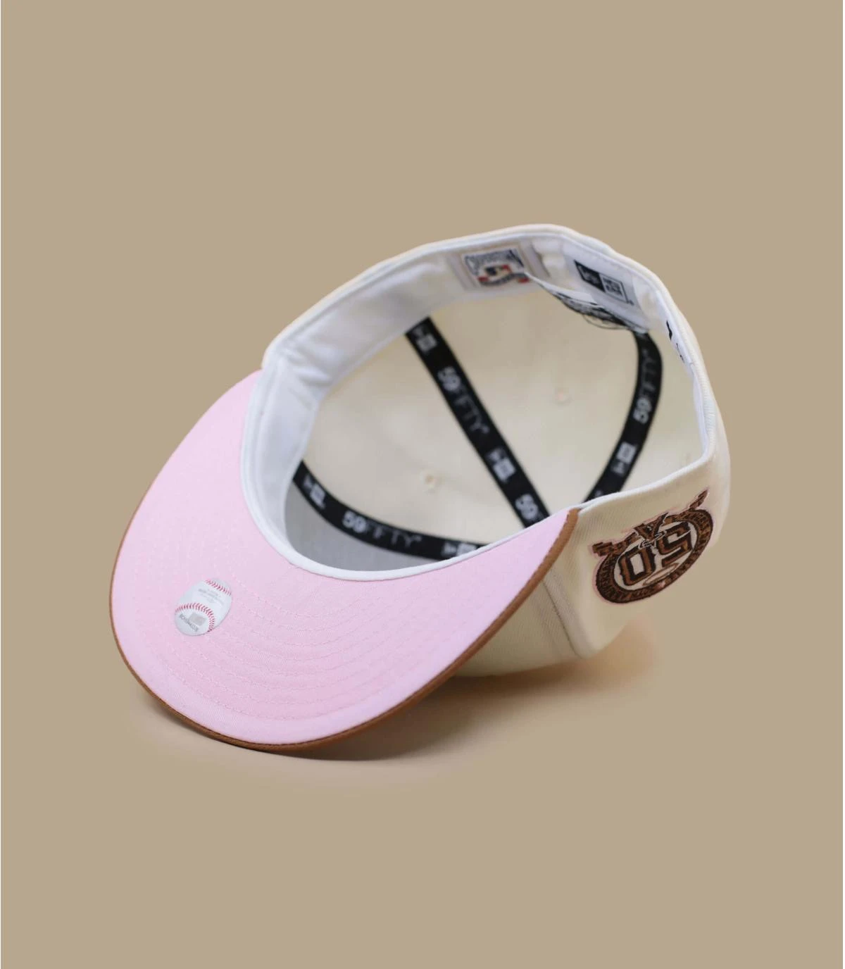 NEW ERA Side Patch 59Fifty Anaheim Angels Bronze Chrome Brown Pink â Image 6