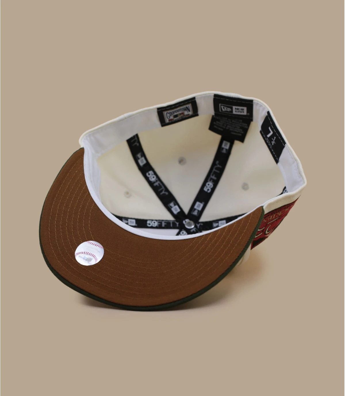 NEW ERA Side Patch 59Fifty Colorado Rockies Chrome Olive â Image 6